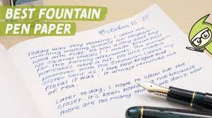 the best fountain pen paper for