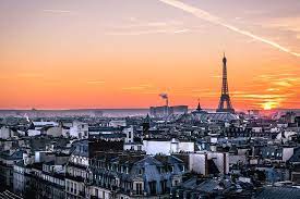 Hd Wallpaper Sunset In Paris City And