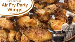 how to make air fried party wings w