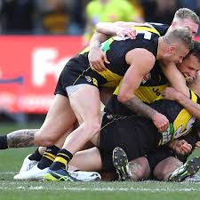 Two contentious and potentially critical free kicks have given greater western sydney an early boost in a huge friday night contest against richmond at marvel stadium. Richmond Demolish Gws Giants In Afl Grand Final Afl The Guardian