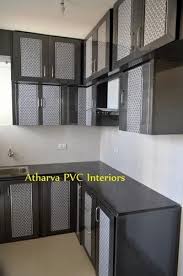 modern plastic pvc modular kitchen cabinets