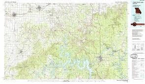 table rock lake topographical map 1 100