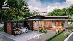 modern villa style single y house