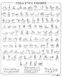 Yoga Stick Figure Learning Charts