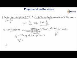 Properties Of Matter Waves