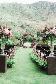 A church aisle decorated for a wedding ceremony. 35 Altar And Aisle Decorations We Love Martha Stewart