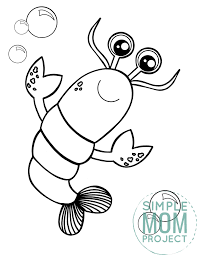 Click on the coloring page to open in a new window and print. Free Printable Lobster Coloring Page Simple Mom Project