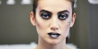 spider web halloween make up a step by