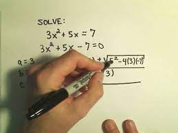 Solving Quadratic Equations Using The