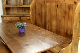 Reclaimed Barn Wood Trestle Table With