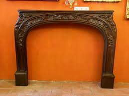 Proantic Art Nouveau Mahogany Fireplace