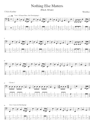Download the bass backing track of nothing else matters as made famous by metallica. Metallica Nothing Else Matters Tab Easy Sheet Music For Bass Solo Download And Print In Pdf Or Midi Free Sheet Music For Nothing Else Matters By Metallica Metal Musescore Com