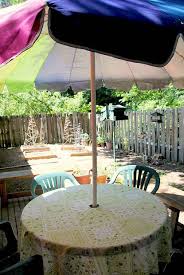 Diy Tablecloth With A Hole For Patio