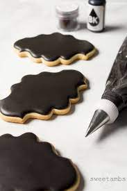 how to make black royal icing step by