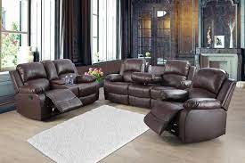 recliner sectional sofa set