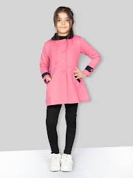 Buy Ninos Girls Pink Pea Coat