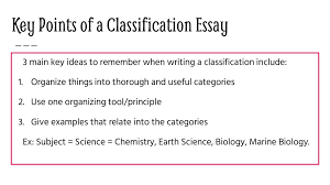 Division Or Classification Essay Ppt Download