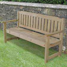 3 Seater Wooden Garden Bench Leisure