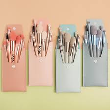 glitter vegan makeup brushes set