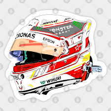 Lewis hamilton helmets over the years. Classic Lewis Hamilton Helmet Lewis Hamilton Aufkleber Teepublic De