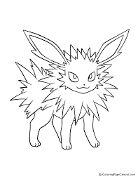 Some of the coloring page names are gengar pokemon generation i all pokemon coloring kids coloring, big size coloring coloring to and, forest fire coloring tags 49 wings of fire coloring image inspirations tremendous, primal groudon sketch at explore collection of primal groudon sketch, lugia coloring at getdrawings, gyarados coloring at. Pokemon Jolteon Coloring Page Coloring Page Central