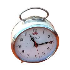 1960s trophy alarm clock mechanical