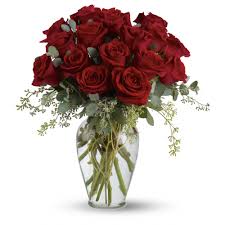 red roses by teleflora