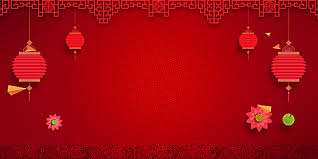 Chinese New Year Poster Background Material Red Lantern Spring