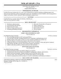 Professional Nurse Assistant Resume Example letter of recommendation sample resignation letter business letter    