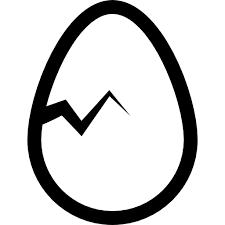 Ei mit einem riss - Kostenlose lebensmittel Icons
