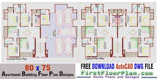 2 unit apartment building floor plan