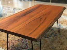 Only the highest quality of hard wood is used for the reproduction furniture's bespoke coffee tables, each one hand finished here in somerset. Rustic Cherry Wood Coffee Table With Hairpin Legs Ebay