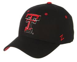 Texas Tech Red Raiders Ncaa Black Fitted Sized Zephyr Dh Style Cap Hat New