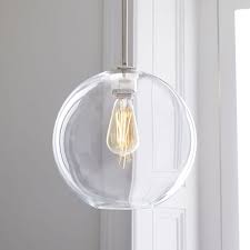 sculptural glass pendant light