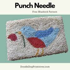 free punch needle rug hooking
