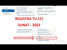 cuenta interbancaria cci sunat 2022