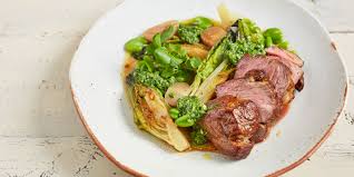 lamb rump with watercress and roast