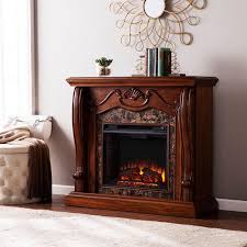 Cardona Electric Fireplace In Walnut By