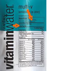 Smart Water Nutrition Facts Label Vitaminwater Top Label Maker