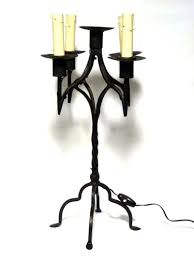 antique wrought iron candle holder