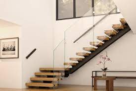mono stringer stairs open modern