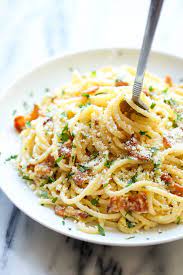 Easy Spaghetti Carbonara Recipe gambar png