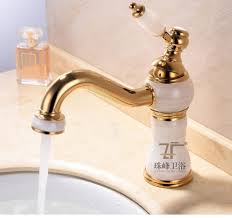 gold brass basin faucet luxury single