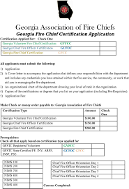 Georgia Fire Chiefs Certification Program Pdf Free Download