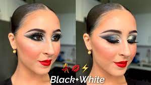 white ballroom makeup tutorial
