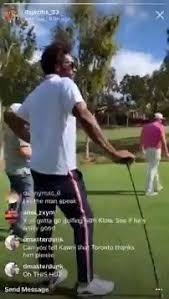 We don't accept those words. Thescore Kawhi Leonard Plays Golf Without Classic Braided Hair Facebook