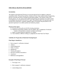 Some objectives can be defined and made known in this industrial training report are described as follows Industrial Training Report Sample Doc