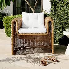 Outdoor Rounded Woven Chair West Elm