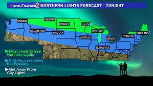 northern lights visible tonight in