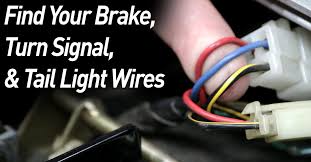 Find A Motorcycles Brake Tail Light Turn Signal Wires